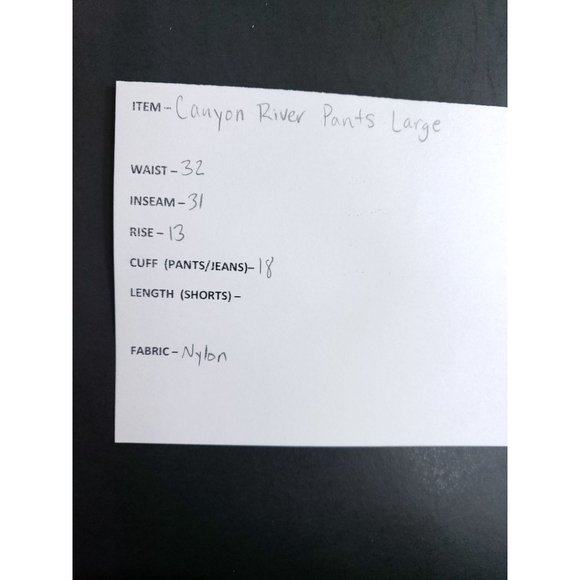 Canyon River Convertible Pants Men's Size Large Tan Gusseted - Picture 8 of 8